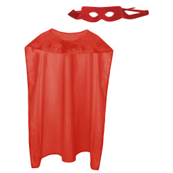 Plášť Supermana červený s maskou